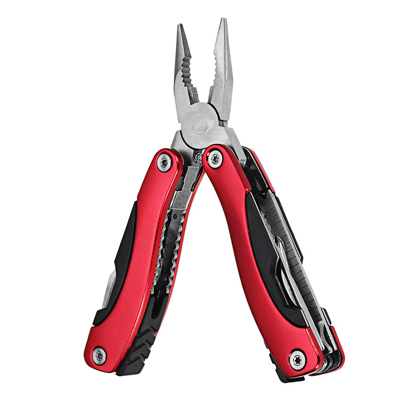 K-MASTER 9 in 1 Stainless Steel Multifunction Fishing Pliers Folding Knife Screwdriver Opener Tools