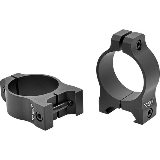 Warne Vapor Aluminum Scope Rings Matte Black 30mm Low