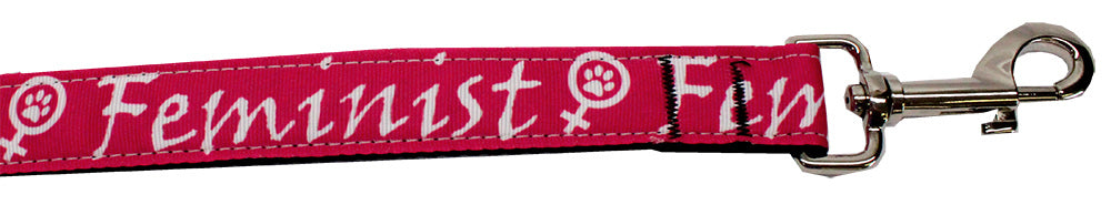 Feminist Nylon Pet Leash 1in by 4ft