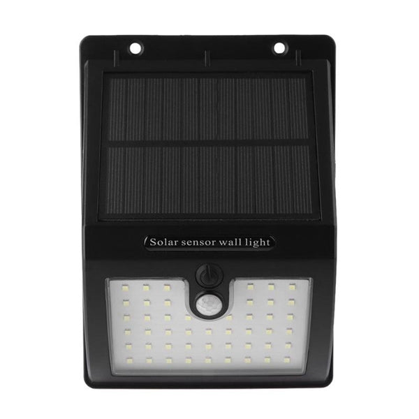 Solar Power 48 LED PIR Motion Sensor Wall Light Outdoor Waterproof Yard Path Garden Security Lamp