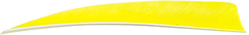 Trueflight Shield Cut Feathers Chartreuse 5 in. LW 100 pk.