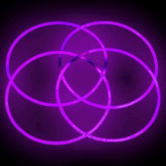 Glow Necklace Purple Tube of 25