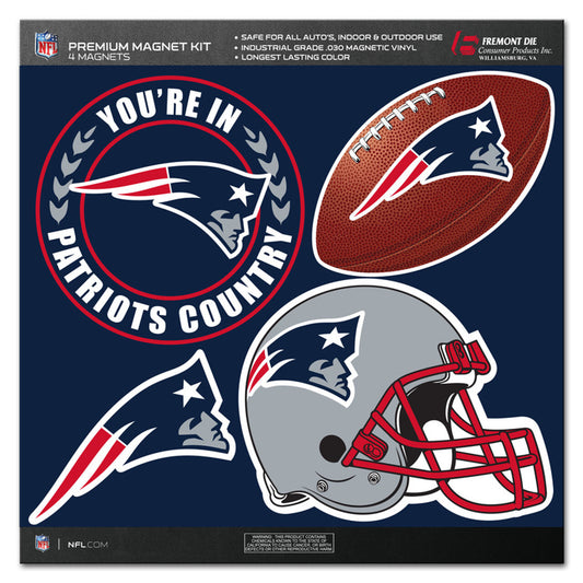 New England Patriots Magnet Kit 4 Piece CO