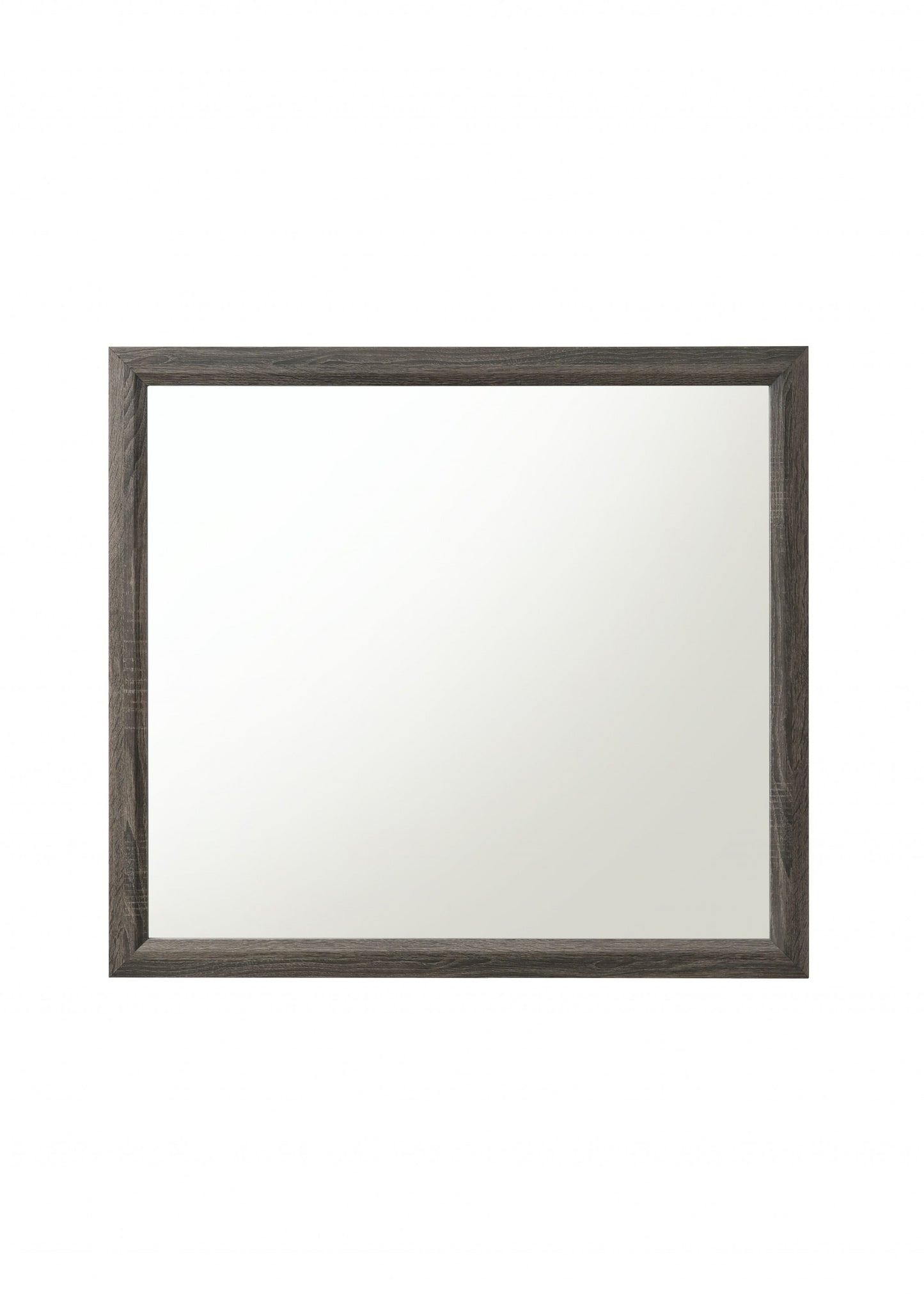 35" Rectangle Wall Mounted Accent Mirror With Frame