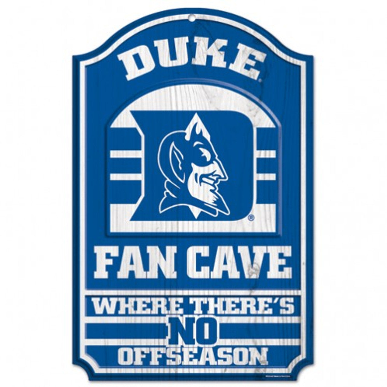 Duke Blue Devils Wood Sign - 11"x17" Fan Cave Design