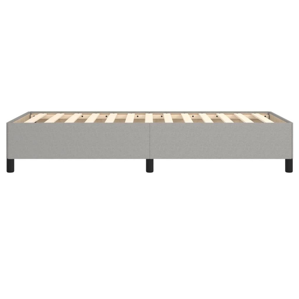 vidaXL Bed Frame Light Gray 39.4"x79.9" Twin XL Fabric