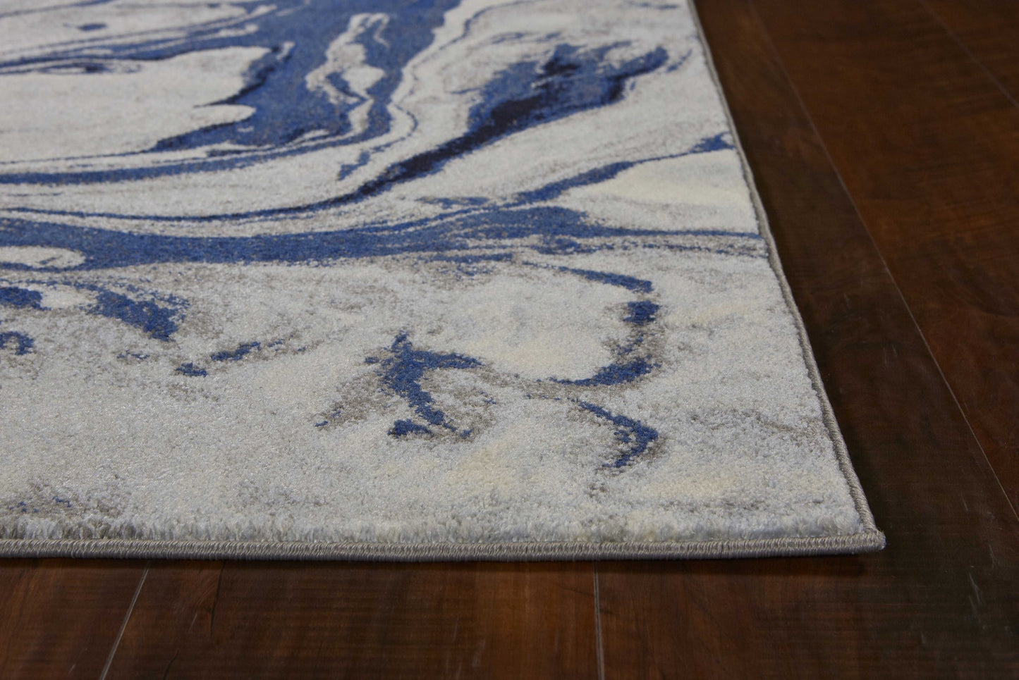 9' X 13'  Polypropylene Blue Area Rug