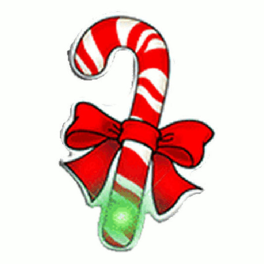 Candy Cane Flashing Blinky Body Light Lapel Pins