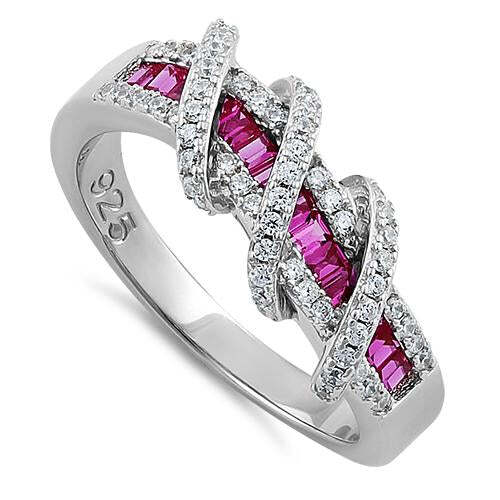 Color: RUBY RED,Size: 5 - Prosper Rings In Various Colors And Combinations