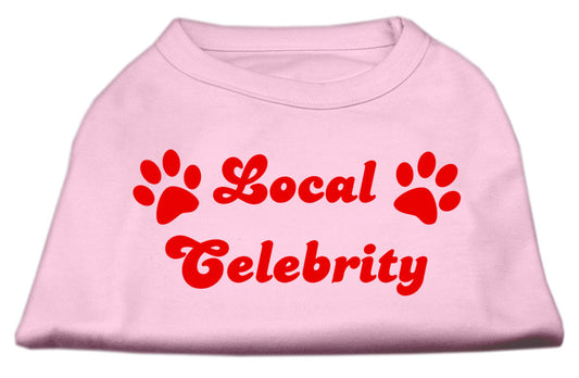 Local Celebrity Screen Print Shirts Pink Med