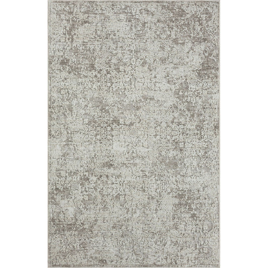 8' X 10' Gray Abstract Distressed Area Rug