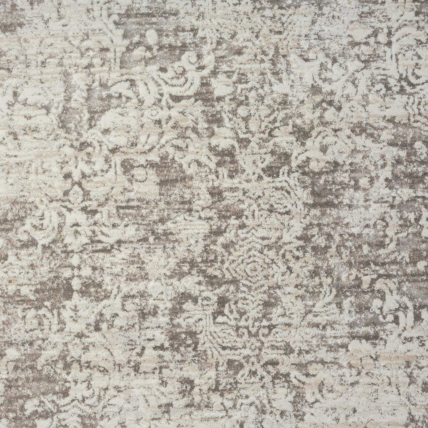 8' X 10' Gray Abstract Distressed Area Rug