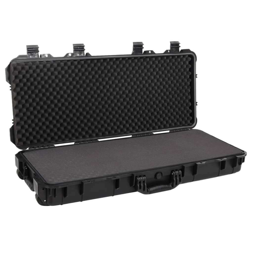 vidaXL Wheeled Flight Case Black 37.8"x16.5"x6.3" PP