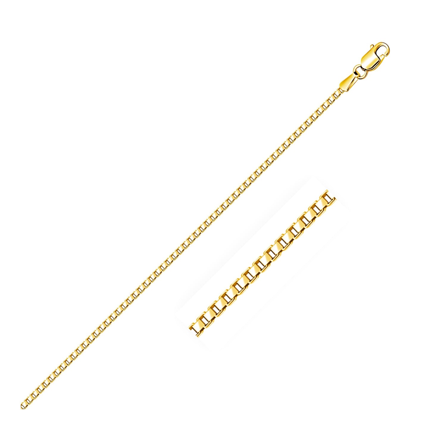 Size: 30'' - 14K Yellow Gold Classic Box Chain (1.70 mm)