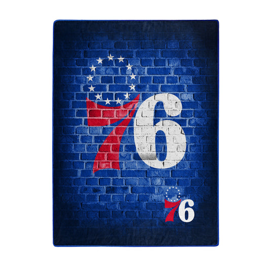 Philadelphia 76ers Blanket 60x80 Raschel Street Design