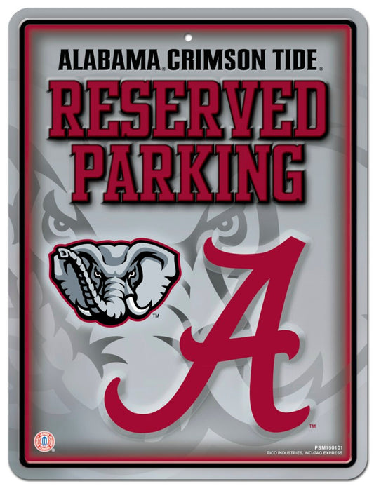 Alabama Crimson Tide Sign Metal Parking