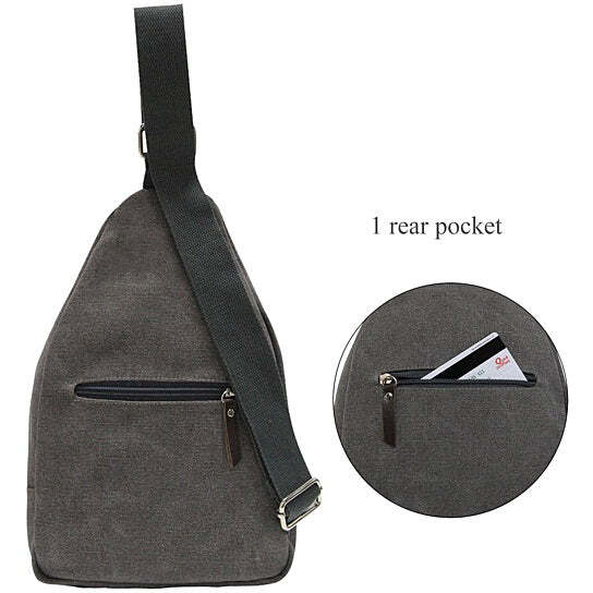 Sling Cling Cotton Canvas Messenger Bag in 5 Colors