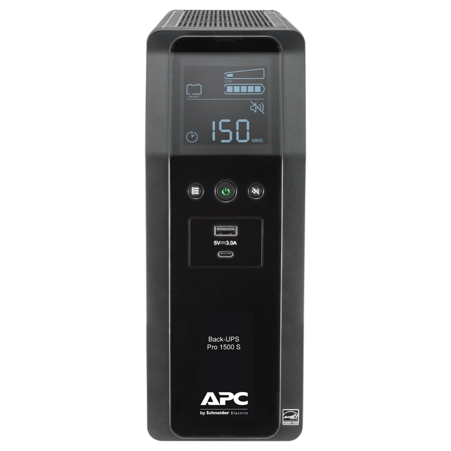 APC BR1500MS2 Back-UPS Pro 10-Outlet/2-USB 1,500-Volt-Ampere Battery Back-Up and Surge Protector