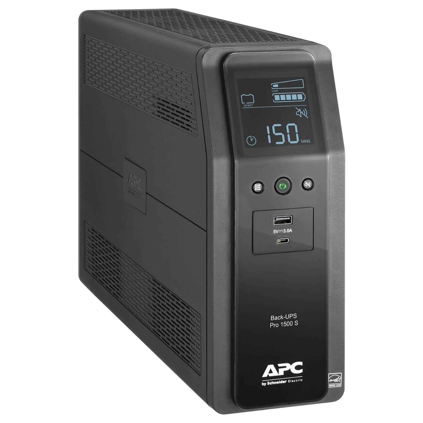 APC BR1500MS2 Back-UPS Pro 10-Outlet/2-USB 1,500-Volt-Ampere Battery Back-Up and Surge Protector