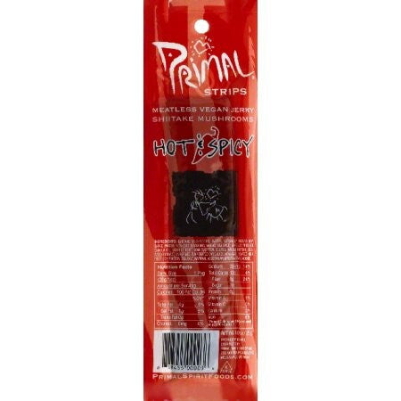 Primal Hot & Spicy Meatless Jerky (24x1 Oz)