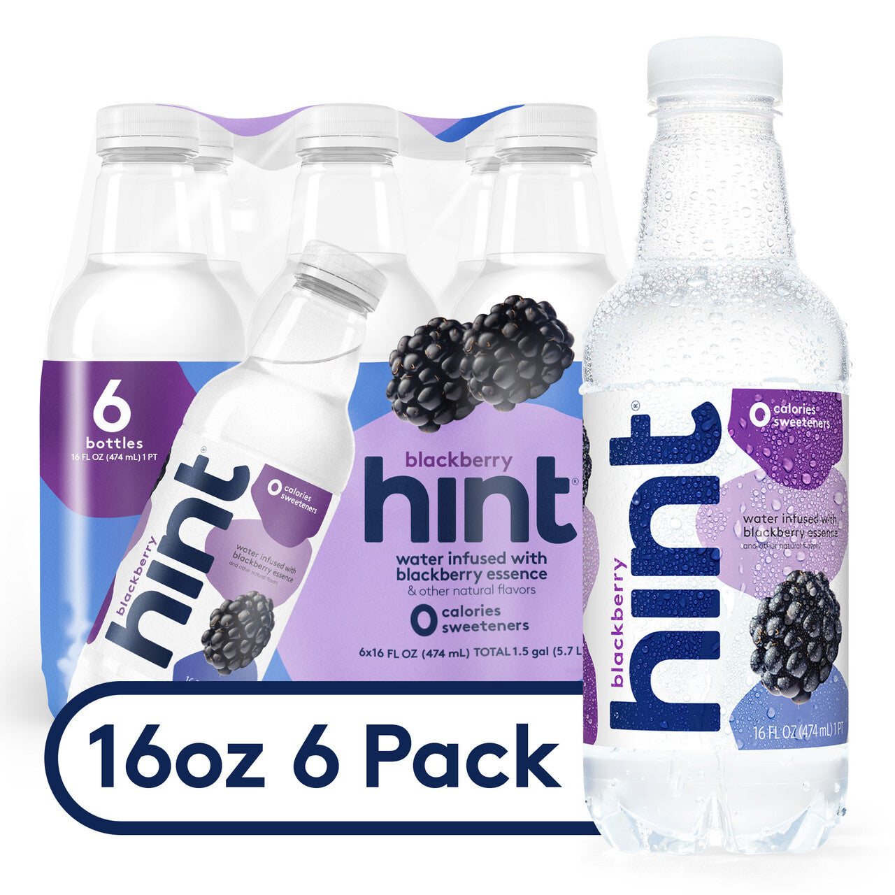 Hint water blkbry 6 pack ( 4 x 6 pack )