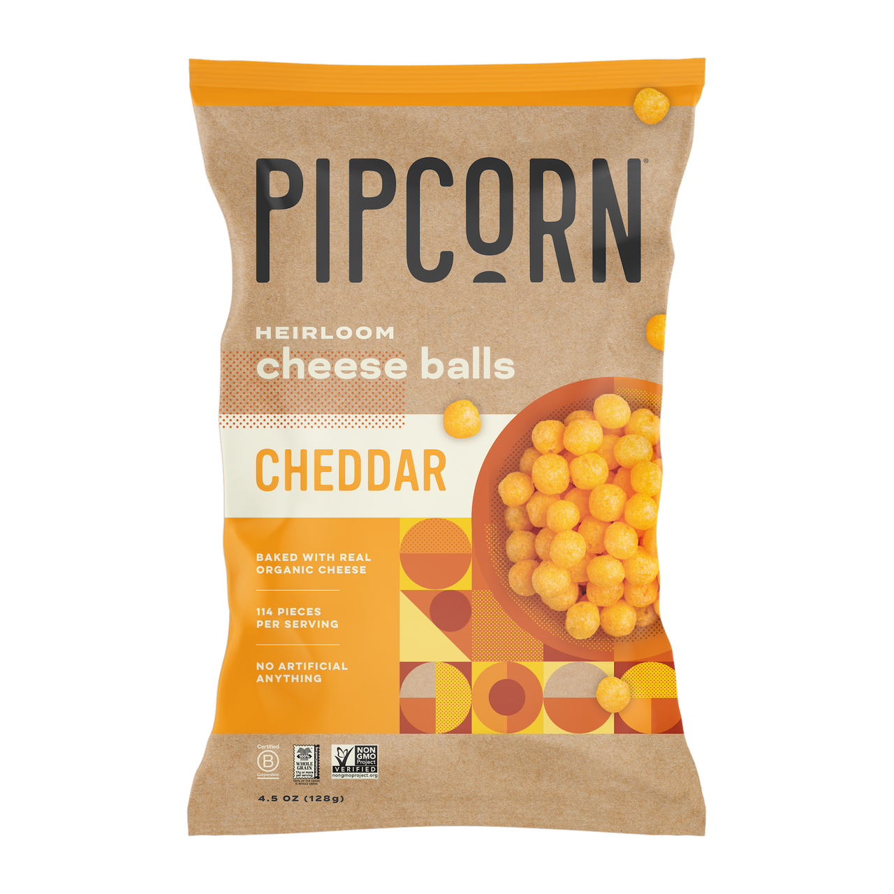 Pipcrn ched cheese balls ( 12 x 4.5 oz   )