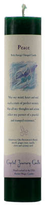 Peace Reiki Charged pillar candle