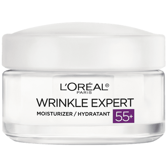 L'Oreal Paris 55+ Moisturizer Anti-Aging Face Moisturizer;  Wrinkle Expert;  1.7 oz