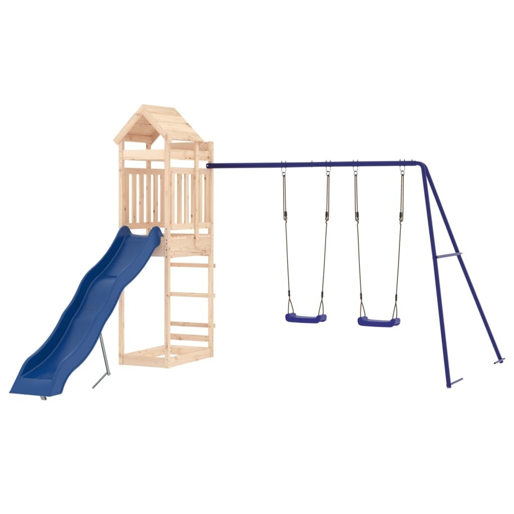 Outdoor Playset Solid Wood Pine