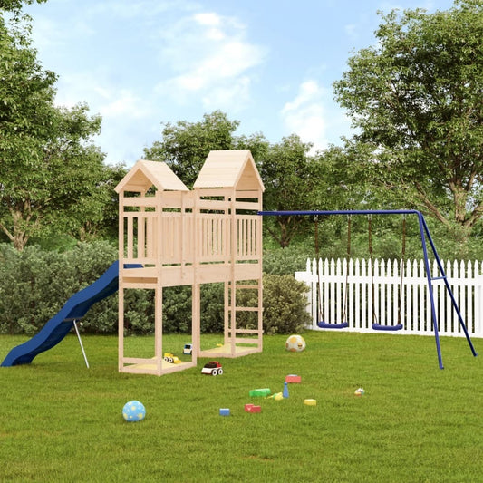 Outdoor Playset Solid Wood Pine