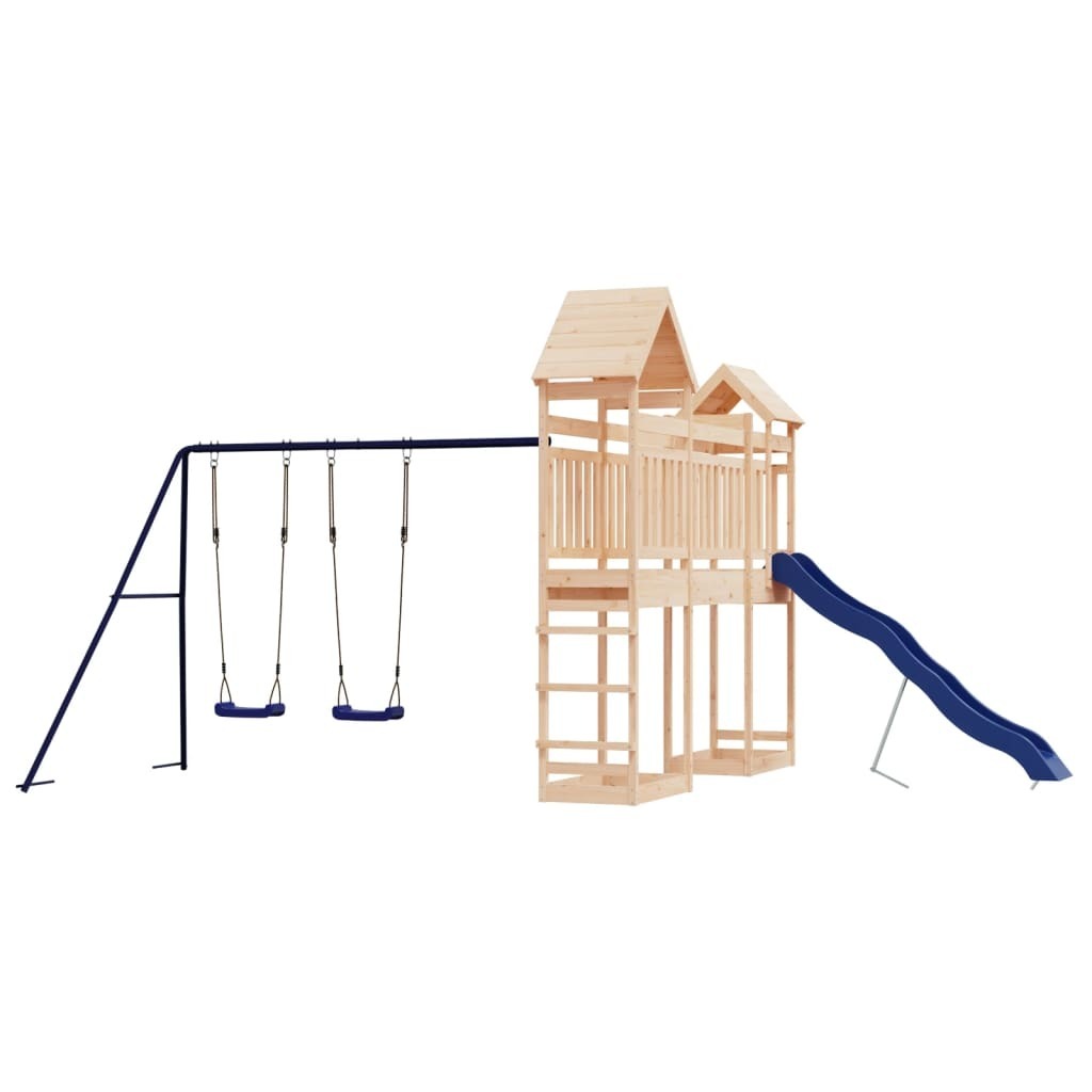 Outdoor Playset Solid Wood Pine