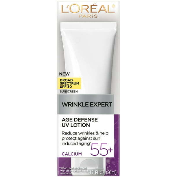 L'Oreal Paris Wrinkle Expert Age Defense UV Lotion, SPF 30, 1.7 fl oz