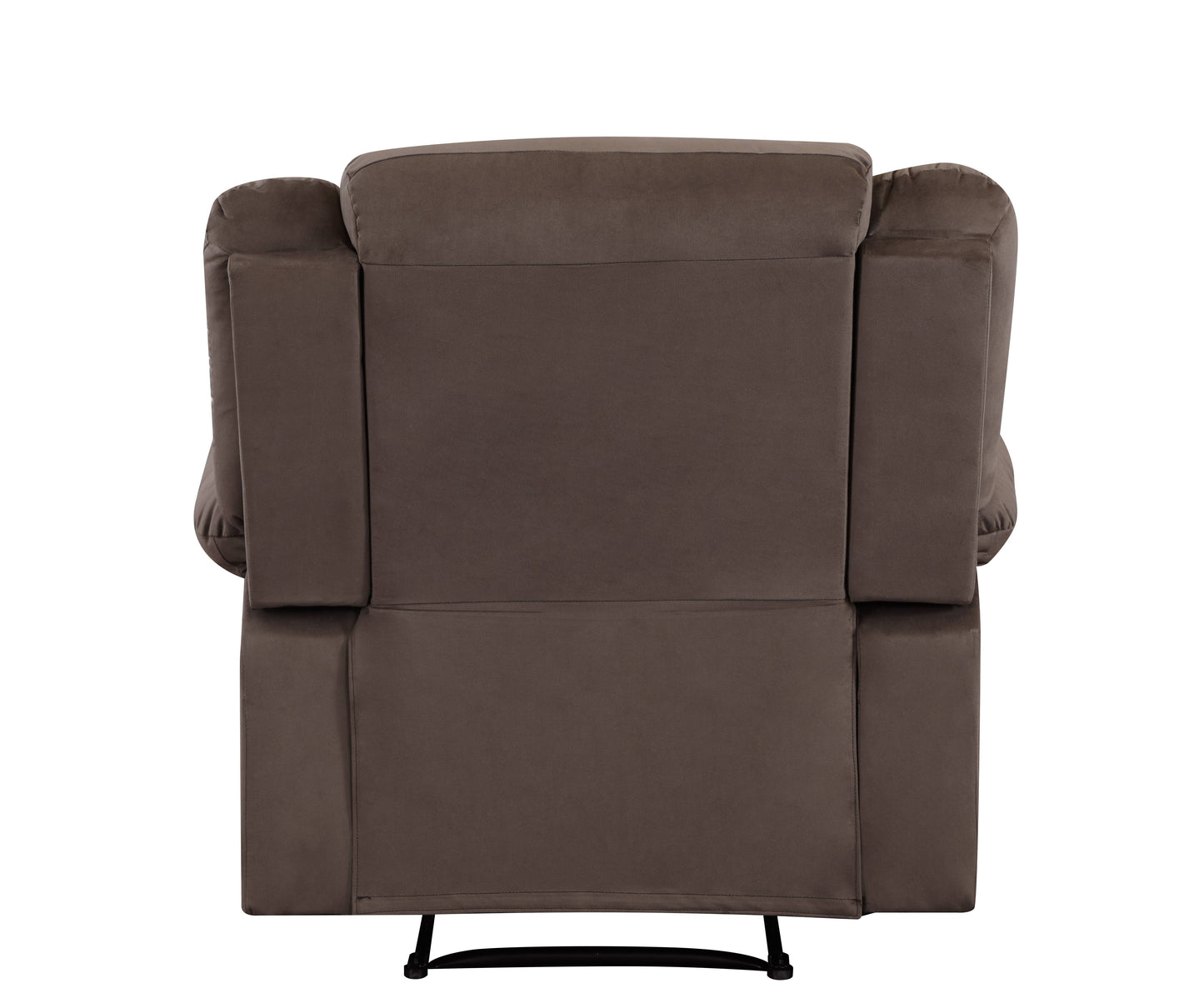 Global United Transitional Microfiber Fabric Recliner Chair