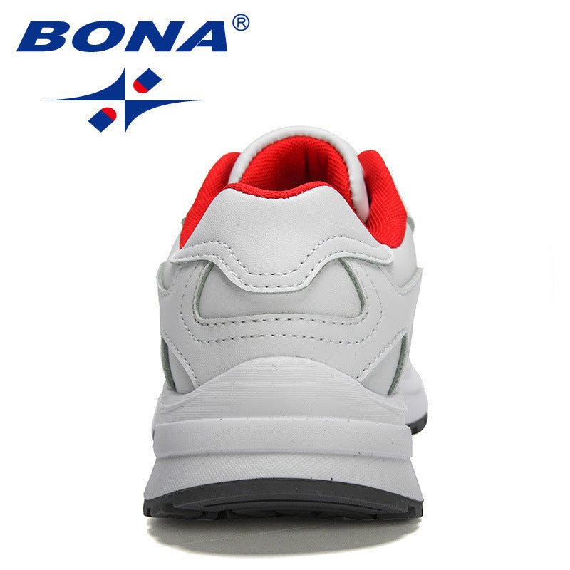 BONA 2022 New Designers Action Leather Running Shoes Women Outdoor Sports Shoes Sneakers Ladies Walking Jogging Shoes Feminimo