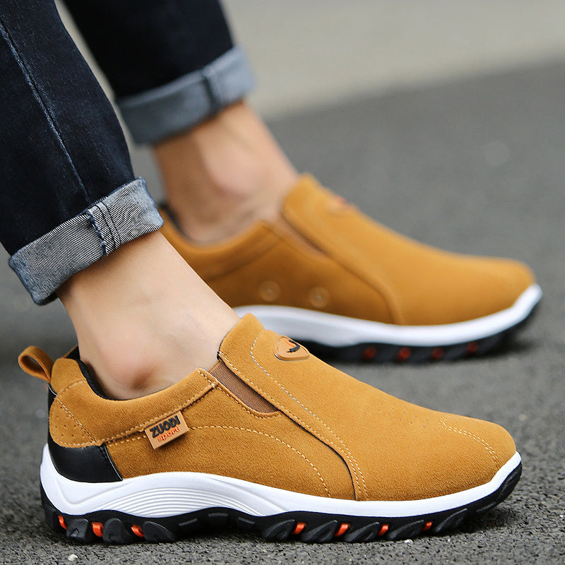 2022 New Loafers Sneakers For Men Shoes Outdoors Breathable Flock Male Footwear Walking Comfortable Slip-On Shoes Men