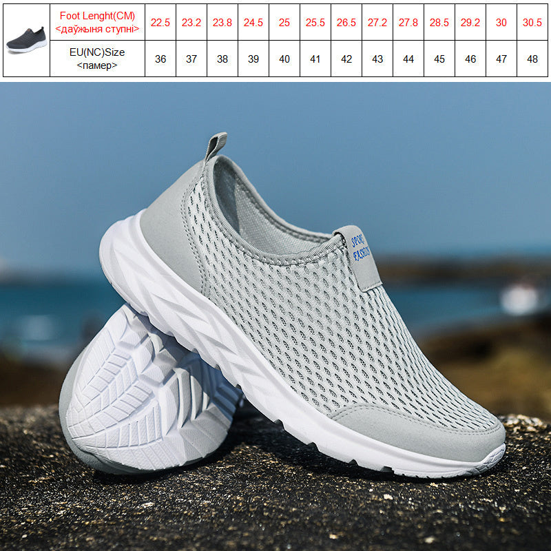 2022 Summer Men's Loafers Lightweight Walking Mesh Breathable Summer Comfortable Casual Shoes Couple Sneakers Zapatillas Hombre