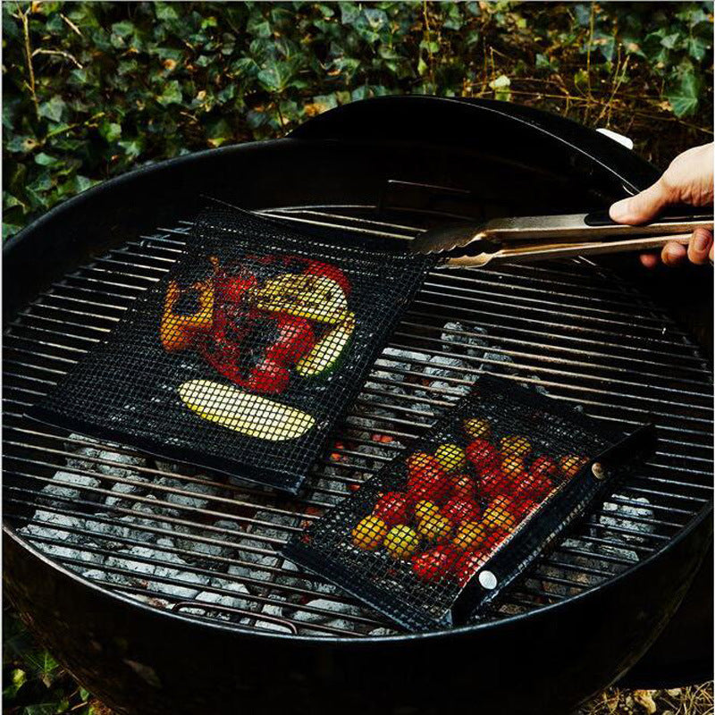 Non-Stick BBQ Mesh Grilling Bag Barbeque Grill Mesh Bag BBQ Accessories Bag