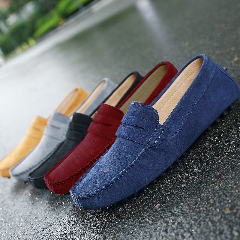 Men Casual Shoes Fashion Men Shoes Handmade Suede Genuine Leather Mens Loafers Moccasins Slip On Men's Flats Male Driving Shoes