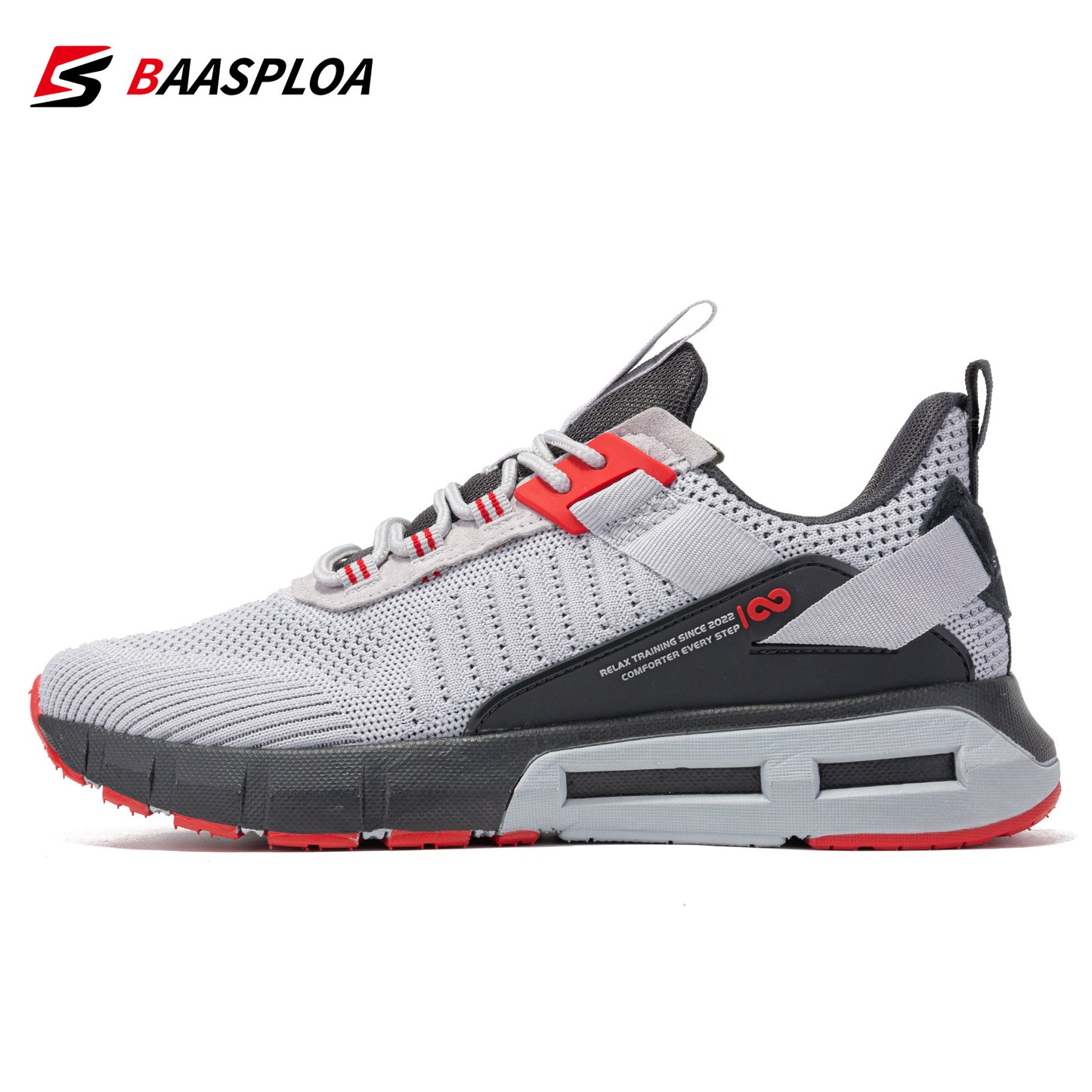 Baasploa New Men's Casual Sneakers Lightweight Breathable Walking Shoes Comfortable Casual Male Non-Slip Running Gym Shoes