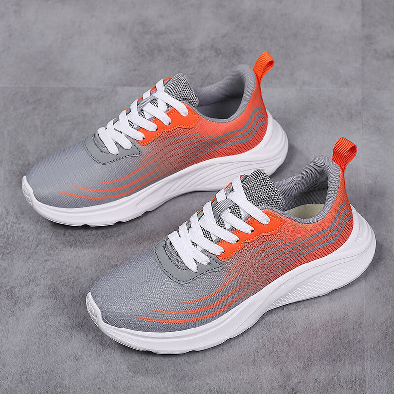 Fashion Sneakers Women Summer Breathable Mesh Fabric Shoes Woman Flat Shoes Casual Luxury Lace Up Running Shoes Zapatos Hombre