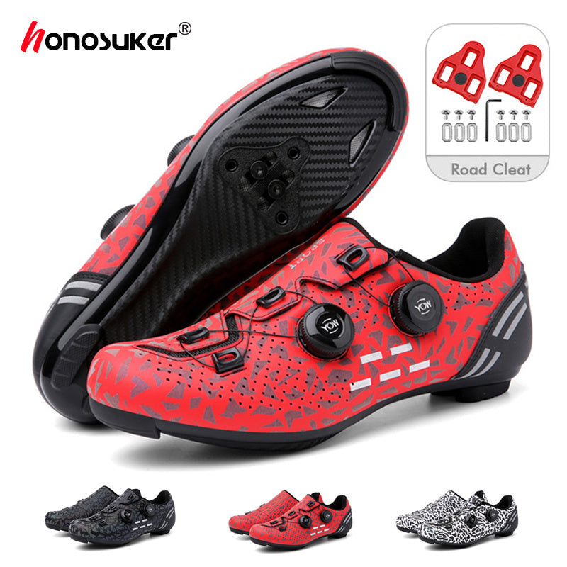 2022 Cycling Shoes Mtb Men Road Bike Cleats Shoes Self-Locking Mountain Bicycle Footwear Flat SPD Racing Speed Cycling Sneaker