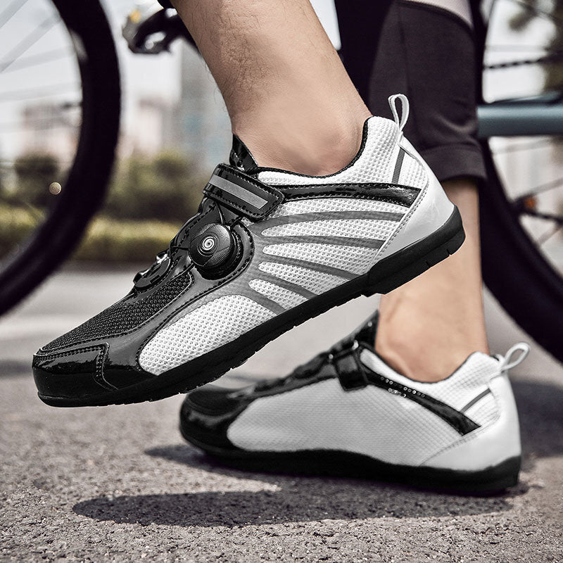 Men Mtb Cycling Shoes with Cleats Sport Road Bike Boots Speed Cycling Sneaker Racing Women Flat Pedal Bicycle Shoes Mountain SPD