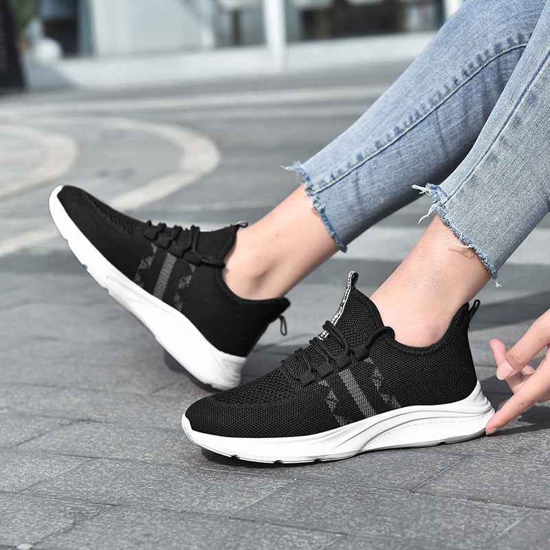 Women Casual Tennis Shoes Breathable Mesh Female Running Shoes Outdoor Sneakers Thick Bottom Platforms