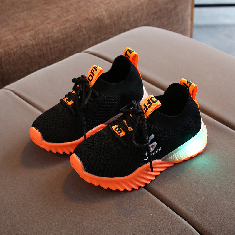 Size 21-30 Children Sneakers with Luminous Sole Children's Led Shoes Boys Girls Lighted Sneakers Glowing Shoes for Kid Tenis