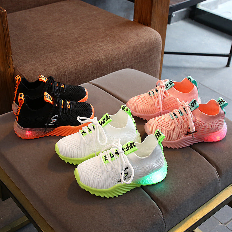 Size 21-30 Children Sneakers with Luminous Sole Children's Led Shoes Boys Girls Lighted Sneakers Glowing Shoes for Kid Tenis