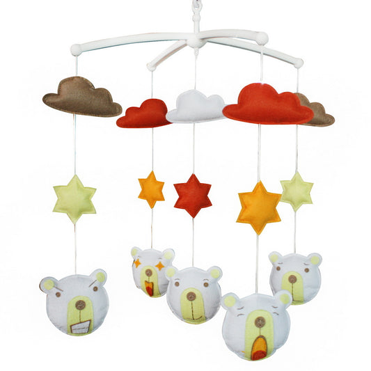 [Cute Animals]Handmade Baby Crib Mobile, Hanging Toy, Colorful Decoration