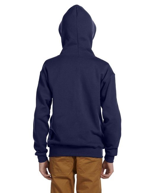 Youth 8 oz. NuBlend Fleece Full-Zip Hooded Sweatshirt - J NAVY - L