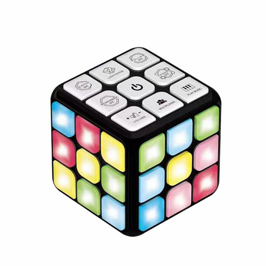 Smart Voice Cube 3X3 Magic Electronic Flashing Cube Kid Intelligence Develop Toys Magnetic Memory Brain Game Modes Fun Gift