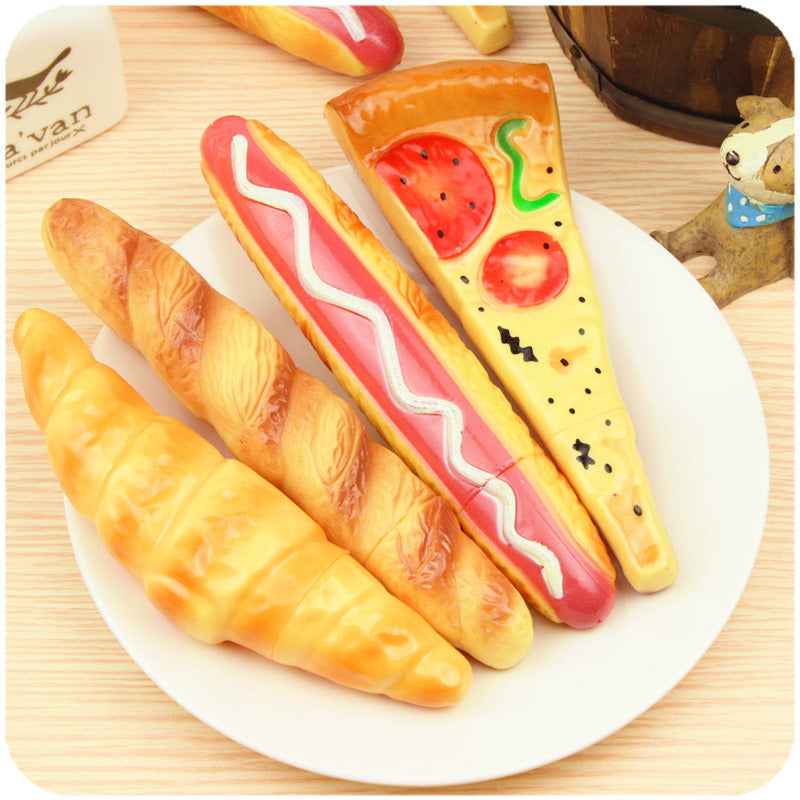 Creative Pizza Ballpoint Pen With Magnet Bread Ballpoint Pen