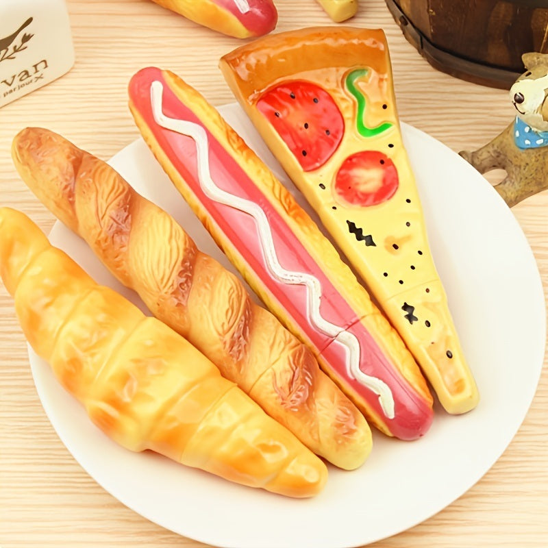 Creative Pizza Ballpoint Pen With Magnet Bread Ballpoint Pen